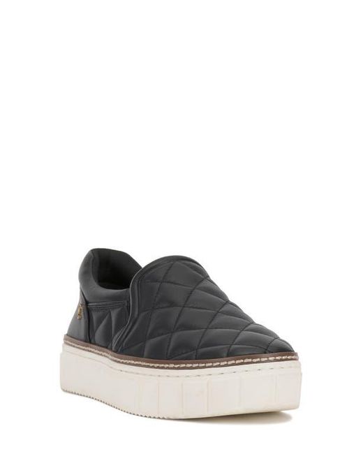 Vince Camuto Black Romie Slip-On Platform Sneaker