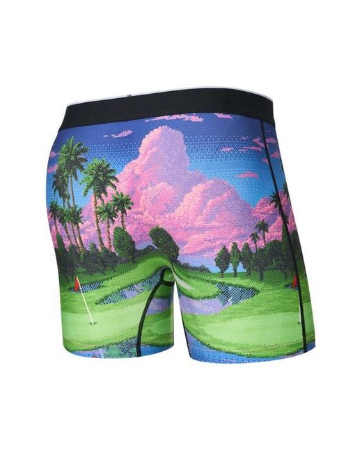 Saxx Underwear Co. Blue Volt Breathable Sim Fit Mesh Boxer Briefs for men