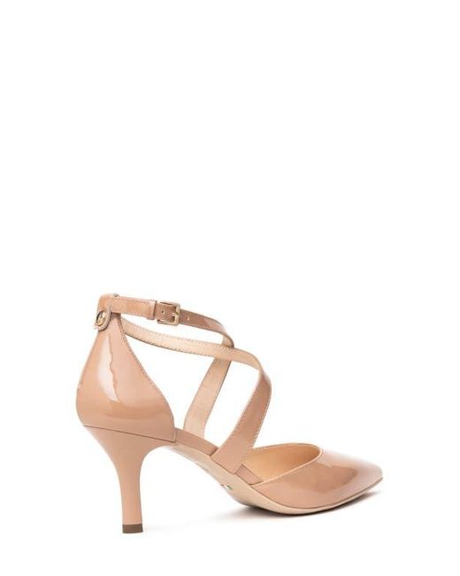 Nero Giardini Pink Crisscross Strap Pointed Toe Pump