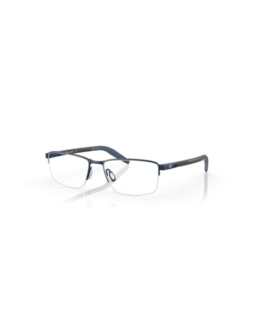 Costa Blue 55Mm Rectangle Optical Glasses for men