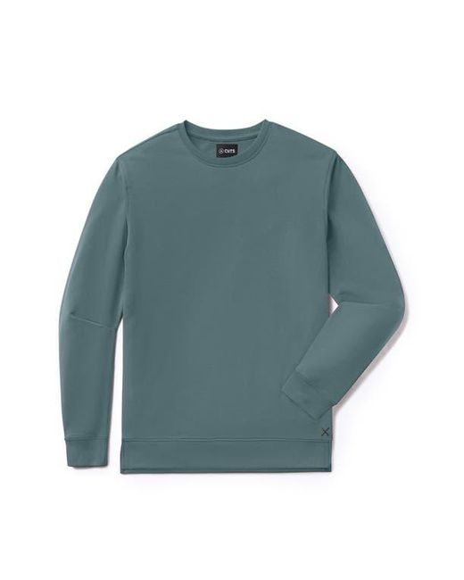 Cuts Blue Hyperloop Split Hem Sweatshirt for men