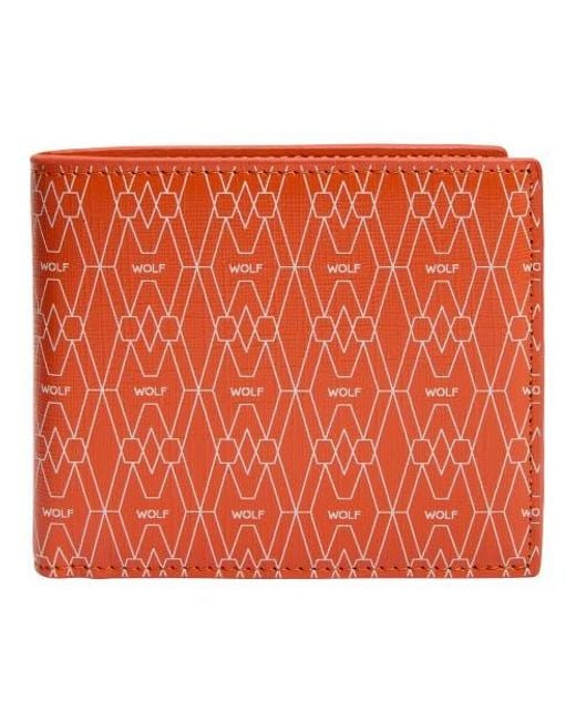 Wolf Orange Signature Billfold for men
