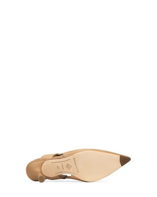 Donald J Pliner Natural Pointed Toe Slingback Pump