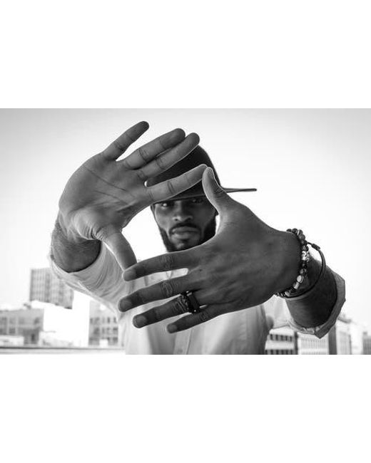 Room101 Gray Square Ring for men