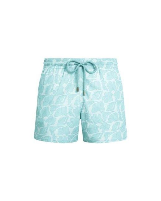 Vilebrequin Blue Stretch Short Swim Shorts Seashells for men