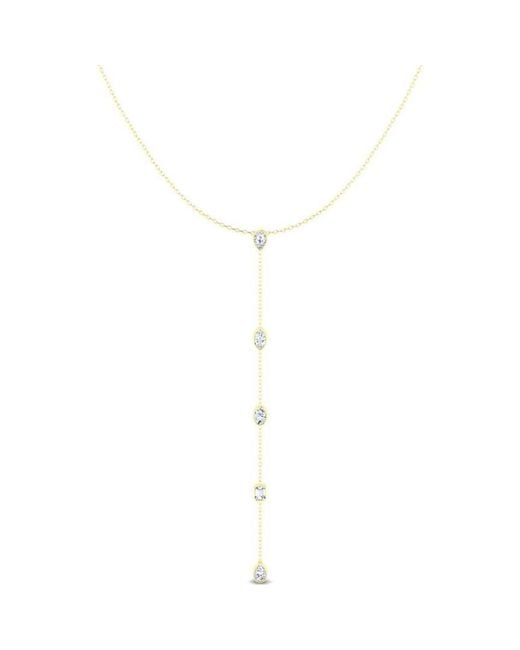 Everlee White Multi Shape Lariat Lab Diamond