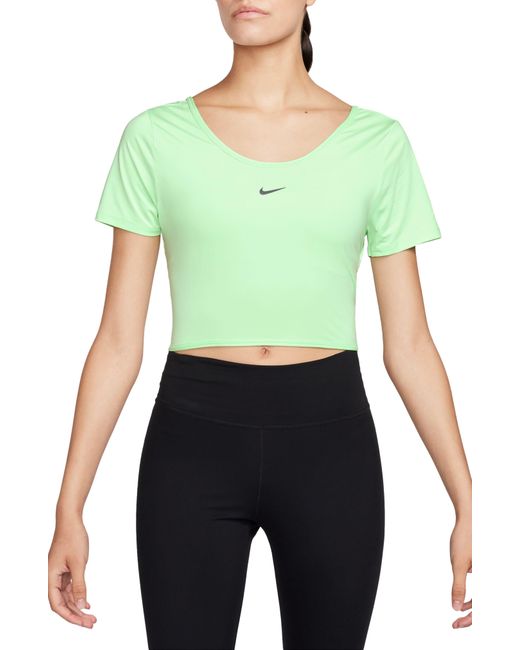 Nike Green One Classic Dri-fit Twist Short Sleeve Top