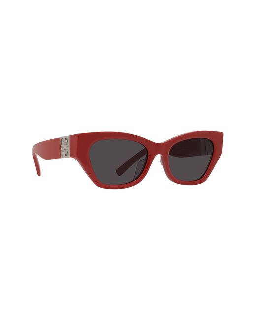 Givenchy Red 4g 55mm Cat Eye Sunglasses