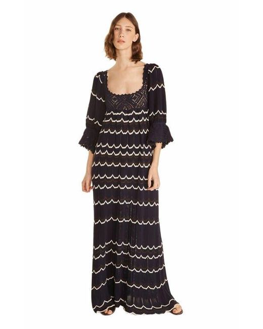 Rebecca Taylor Black Lace Sweater Dress