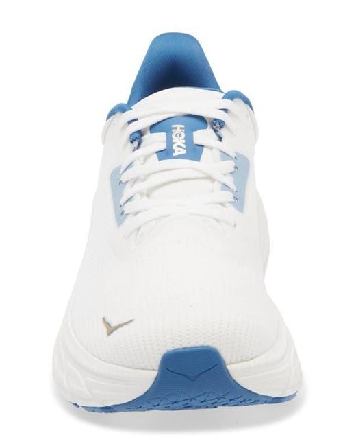 Hoka One One White Arahi 7 Running Shoe for men