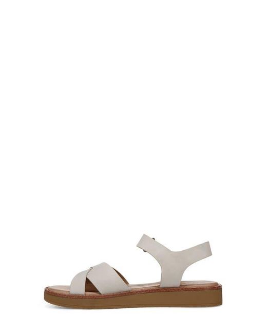 LifeStride Brown Wren Ankle Strap Platform Sandal