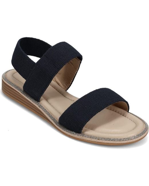Vaneli Blue Bordy Slingback Sandal
