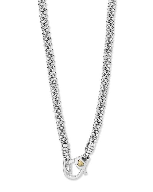 Lagos Metallic Caviar Bubbly Beaded Necklace