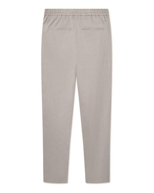 Les Deux White Como Slub Tapered Pants for men