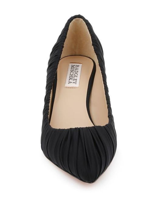 Badgley Mischka Black Verity Pointed Toe Pump