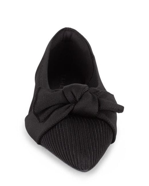 Tahari Black Montserrat Pointed Toe Flat