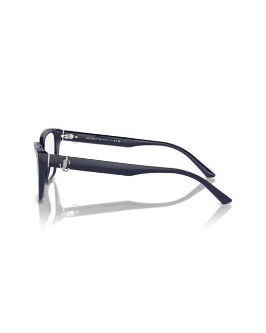 Jimmy Choo Black 55Mm Cat Eye Optical Glasses