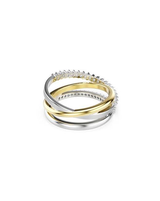 Swarovski White Hyperbola Layered Ring