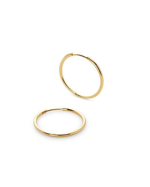 Ana Luisa Metallic Large Hoop Earrings