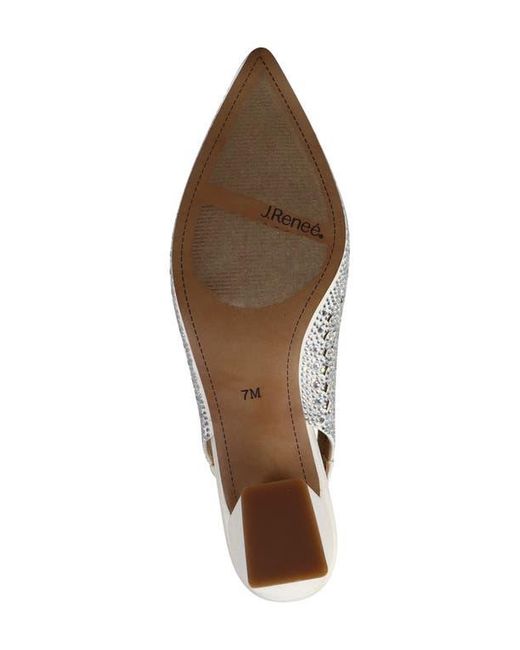 J. Reneé White Pranil Slingback Pointed Toe Pump