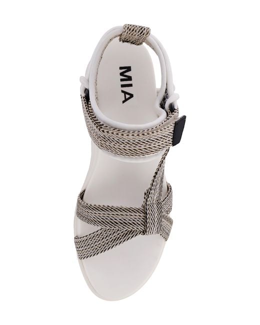 MIA Multicolor Mileni Platform Wedge Sandal