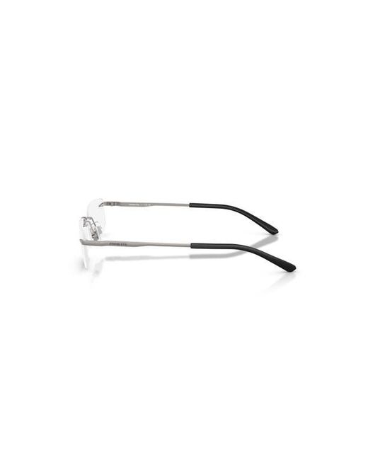 Arnette Gray 58Mm Rectangle Optical Glasses for men