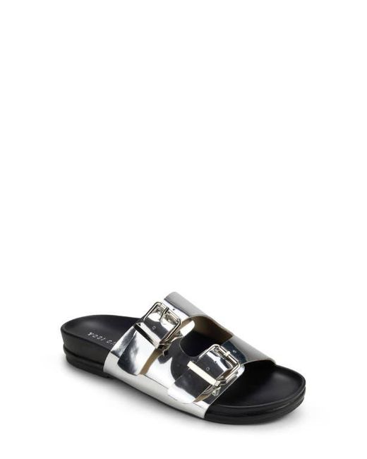 Yosi Samra Black Maya Slide Sandal