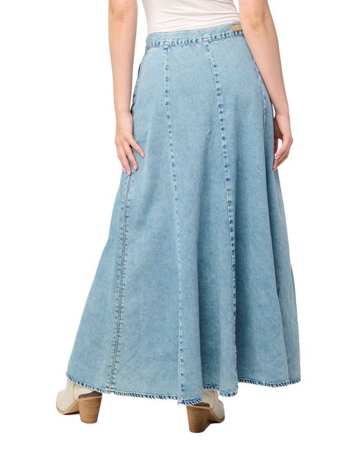 Blank NYC Blue A-line Denim Skirt