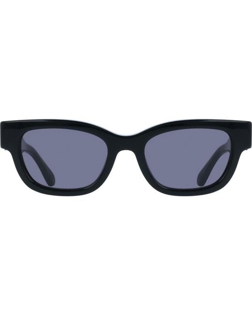 Ferragamo Blue 52Mm Modified Rectangular Sunglasses
