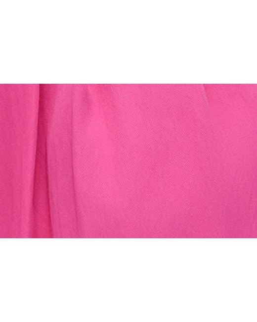 DKNY Pink Rope Tie Wide Leg Pants