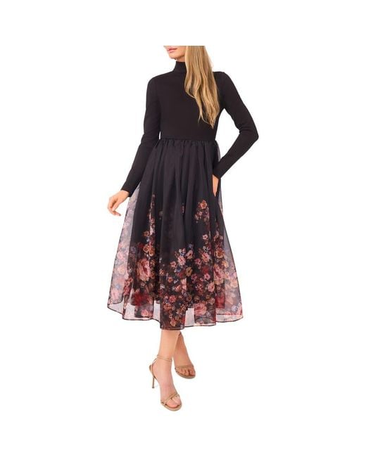 black long sleeve sheath dress Women's Dresses Jozelle Long Sleeve Ruched Maxi Dress Black S by Selfie Leslie Clearance main image 1