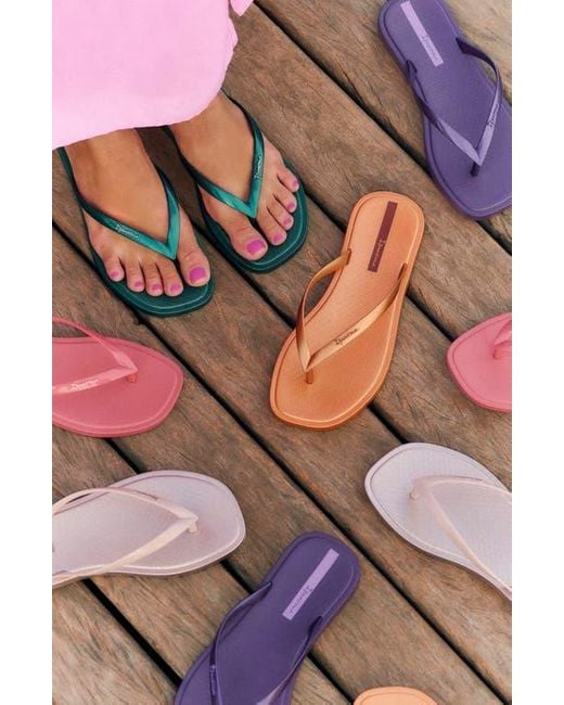 Ipanema Purple Solar Color Flip Flop