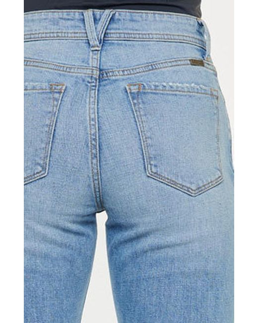 Kancan Blue Nancy Essentials High Rise Slim Straight Leg Jeans