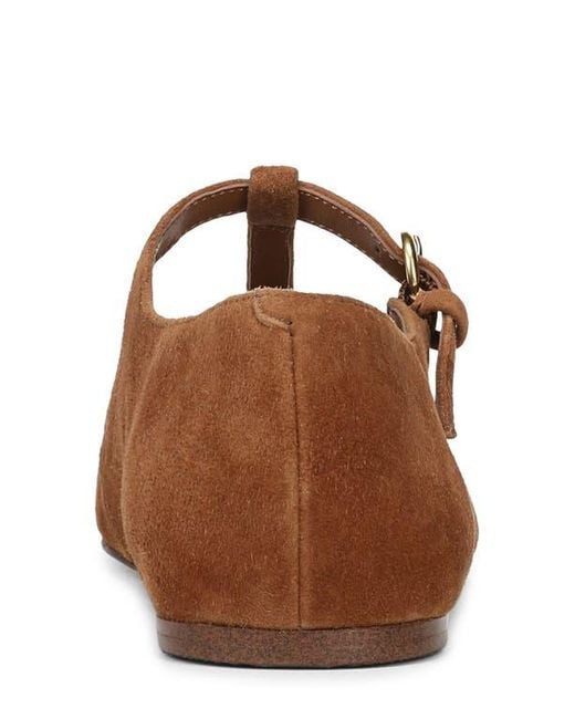 Sarto Brown Flexa Astoria T-Strap Flat