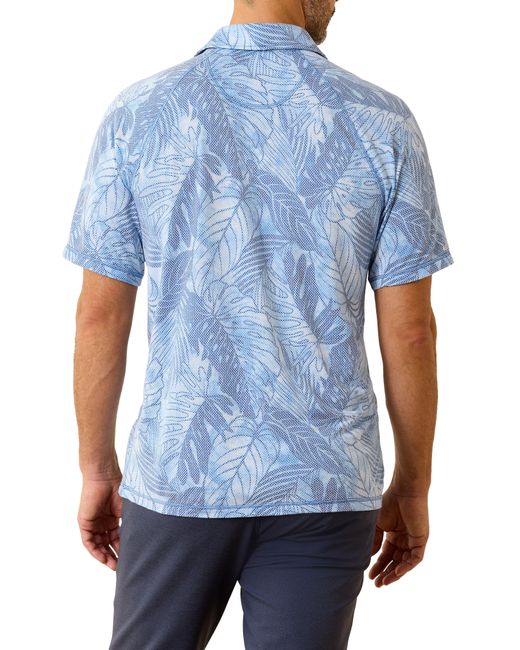 Tommy Bahama Blue Tie Dye Fronds Polo for men