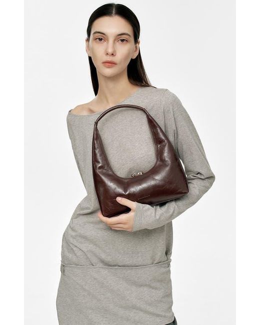 MARGE SHERWOOD Brown Leather Hobo Bag