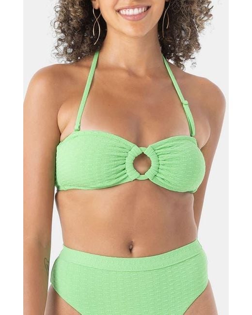 Roxy Green Haleiwa Bandeau Bikini Top