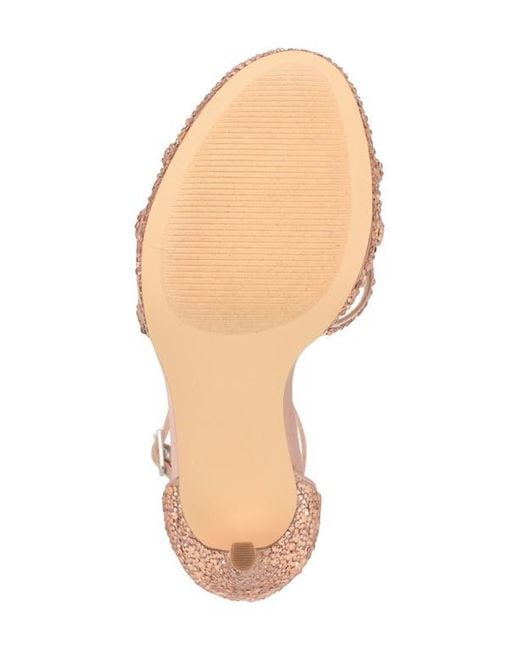 Nine West Pink Lartay Platform Ankle Strap Sandal