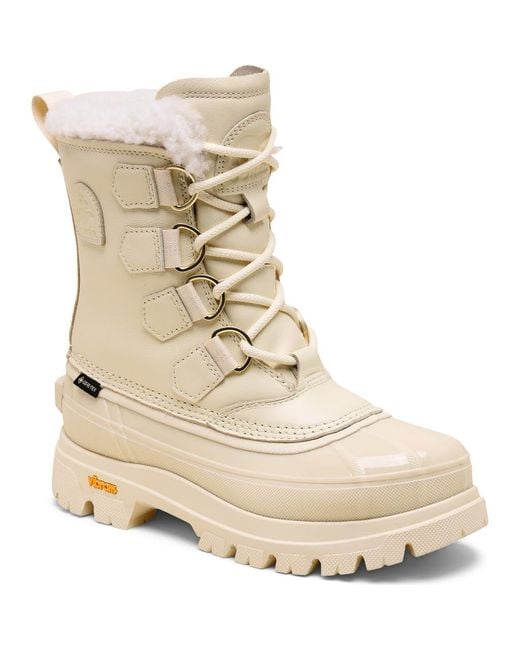 Sorel Natural Caribou Horizon Gtx Genuine Shearling Boot
