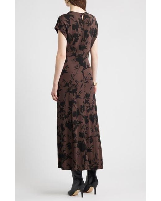 Nordstrom Black Dolman Sleeve Maxi Dress