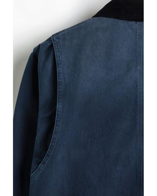 H&M Blue Short Workwear Jacket for men