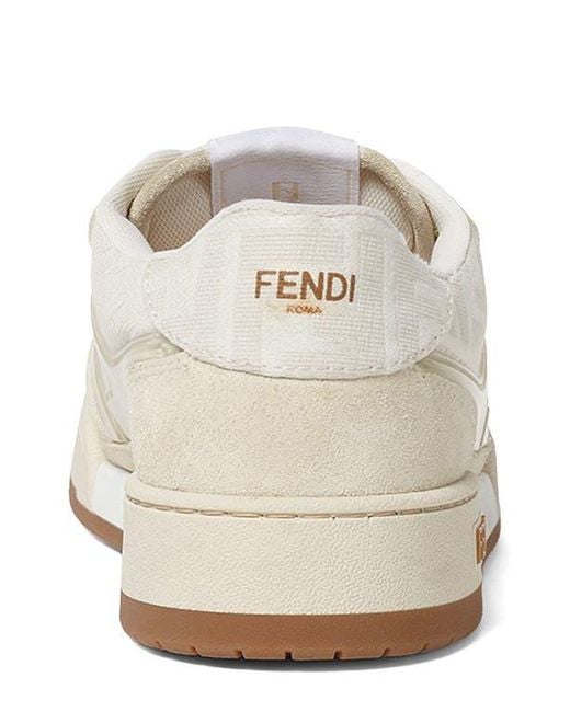 Fendi White Ff Match Sneaker for men