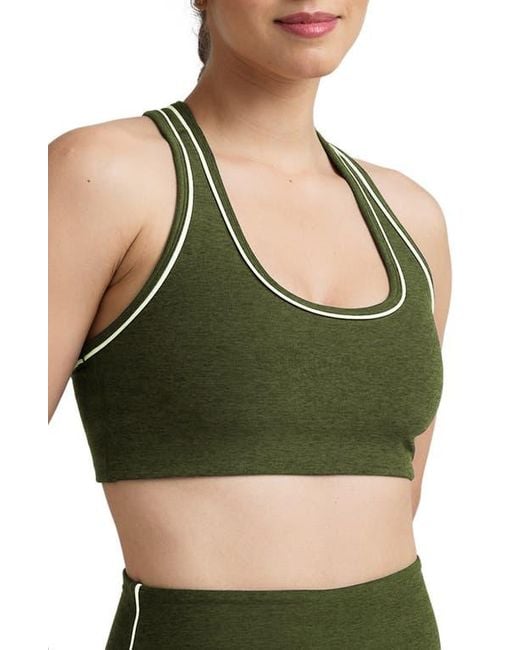 Beyond Yoga Green Space Dye Racerback Sports Bra