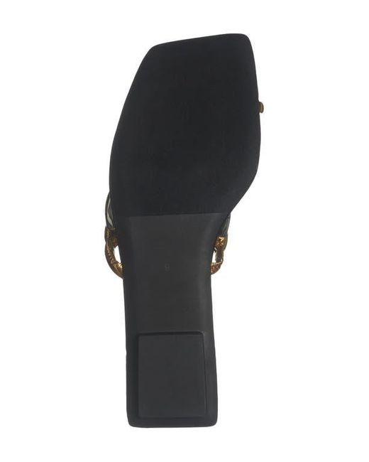 Jeffrey Campbell White Guilded Slide Sandal
