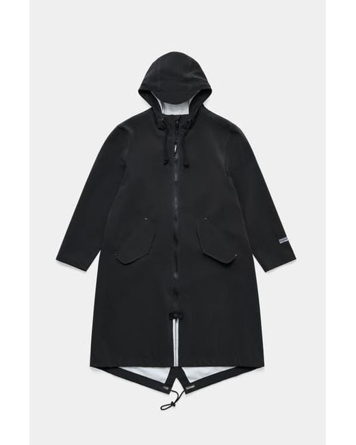 Stutterheim Black Martins Parka for men