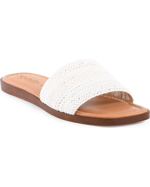 Seychelles White Palms Perfection Slide Sandal