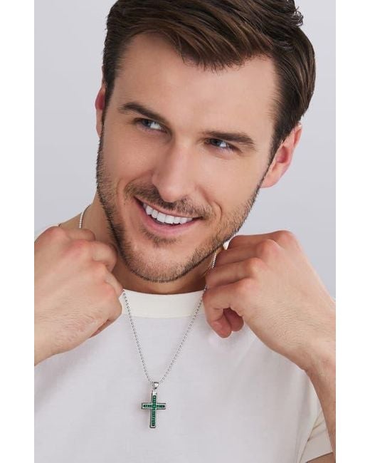 Lagos Green Anthem Cross Pendant