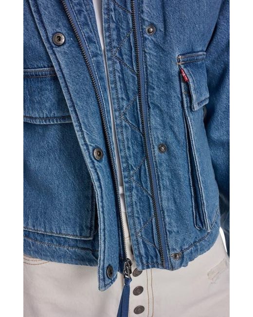 Levi's Blue Crop Surplus Jacket
