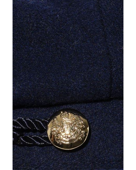 ZZDNU Lauren Ralplh Lauren Blue Wool Brim Cap