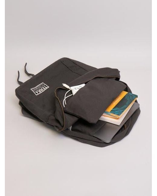 Terra Thread Gray Organic Cotton Backpack